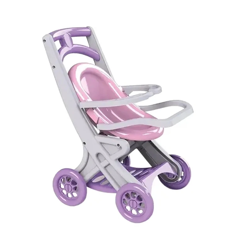 Коляска для ляльок з шезлонгом Doloni Toys 0122/04 Сіро-рожева — Doloni