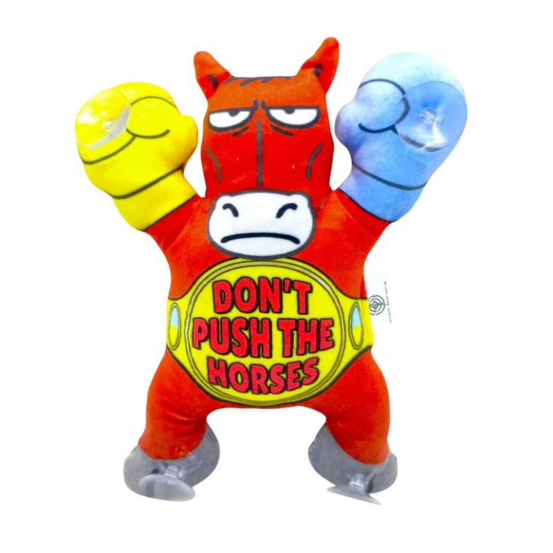 Дитяча м'яка іграшка "Кінь на липучках" DPTS-5(Red) розмір 22 см