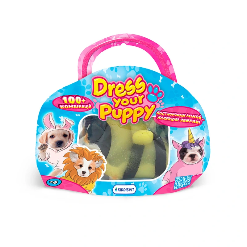 Стретч-іграшка у вигляді тварини DRESS YOUR PUPPY S1 - ЦУЦЕНЯТКО В КОСТЮМЧИКУ (в асорт., в дисплеї) — Dress Your Puppy