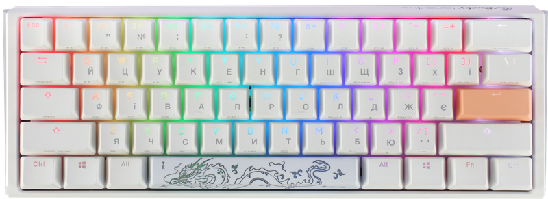 Механічна клавіатура Ducky One 3 Mini Cherry MX Brown RGB White UA