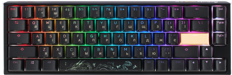 Механічна клавіатура Ducky One 3 SF Cherry MX Red RGB Black UA — Ducky