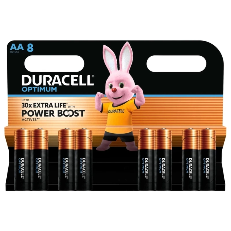 Батарейка Duracell LR6/AA OPTIMUM (8шт) — Duracell