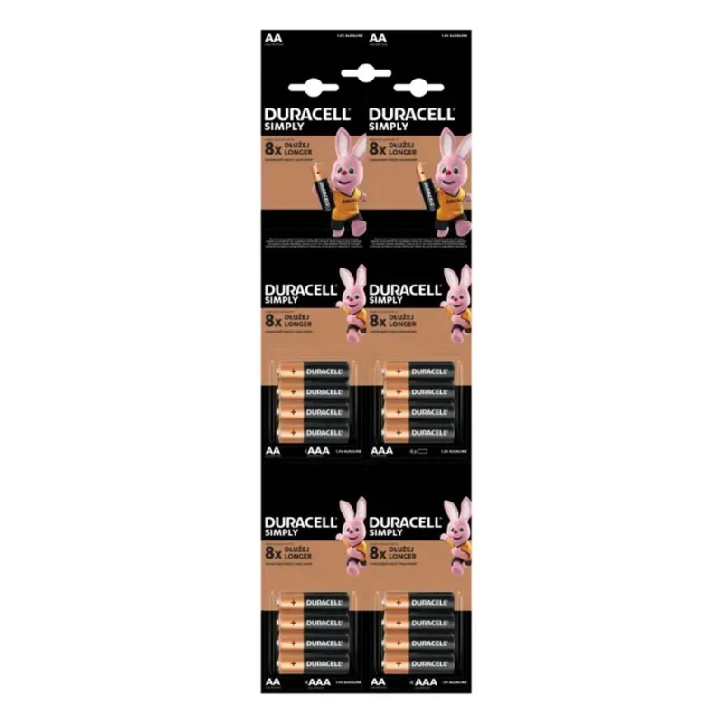 Батарейка Duracell Simply LR3/AAA (16шт)