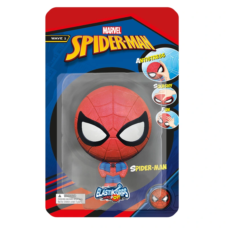 Стретч-іграшка ELASTIKORPS серії "HeroPop" – МАРВЕЛ. ЛЮДИНА-ПАВУК (в асорт.) — Elastikorps