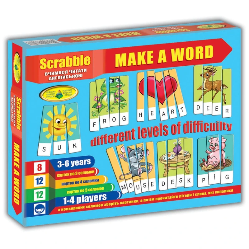 Дитяча настільна гра "Ерудит" 87277 англ. мовою — Енергія Плюс