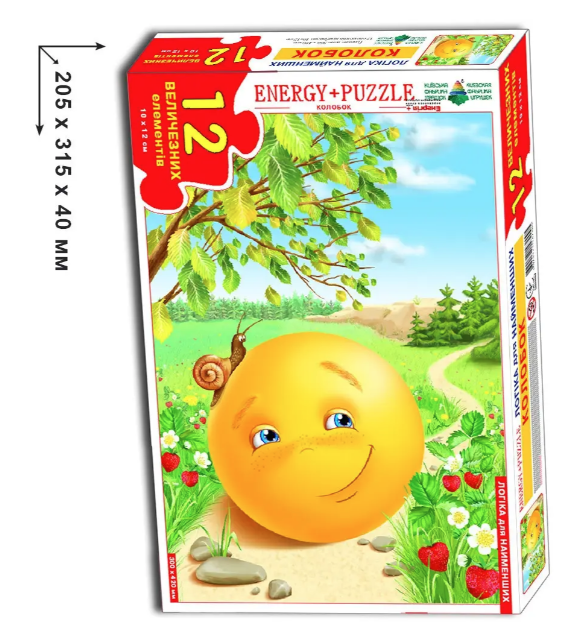 Дитячі пазли "Колобок" 82005 на 12 деталей