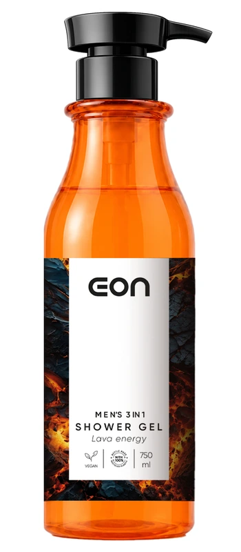 EON Чоловічий гель для душу 3 в 1 Lava energy, 750 мл