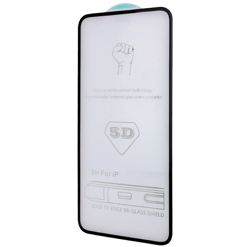 Захисне скло 5D Hard (full glue) (тех.пак) для Apple iPhone 15 / 16 (6.1") Чорний