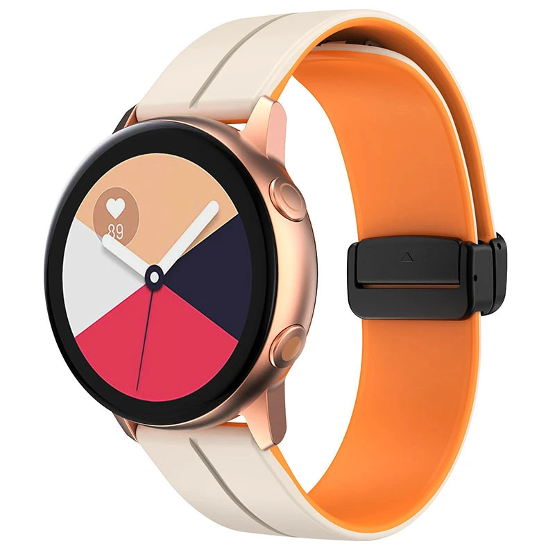 Силіконовий ремінець Classy для Smart Watch 20mm White / Blue