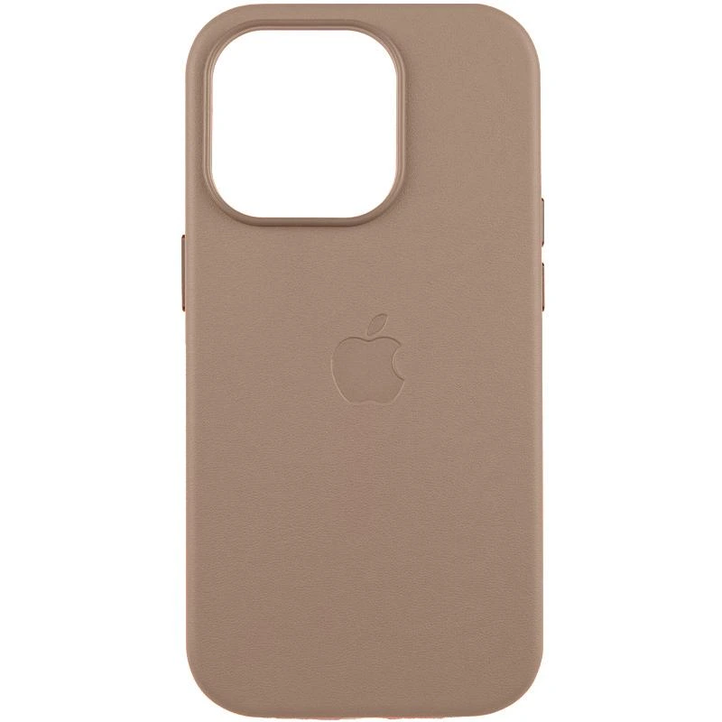 Шкіряний чохол Leather Case (AAA) with MagSafe and Animation для Apple iPhone 15 (6.1") Green