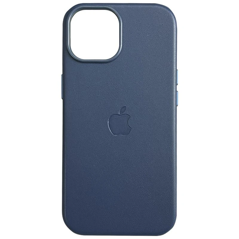 Шкіряний чохол Leather Case (AAA) with MagSafe and Animation для Apple iPhone 15 Pro (6.1") Green
