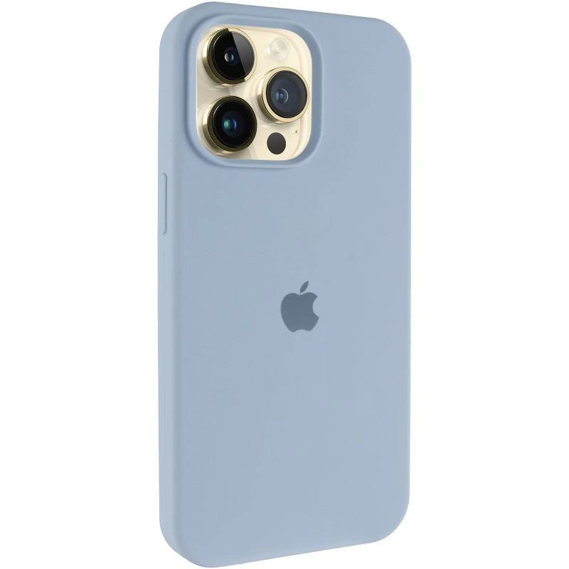 Чохол Silicone Case (AA) Logo with MagSafe для Apple iPhone 13 Pro Max (6.7") Бузковий / Dasheen