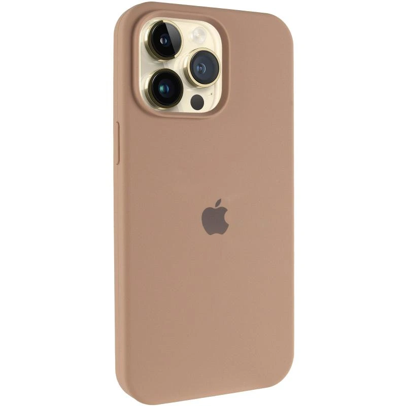 Чохол Silicone Case (AA) Logo with MagSafe для Apple iPhone 15 Pro (6.1") Бузковий / Lilac