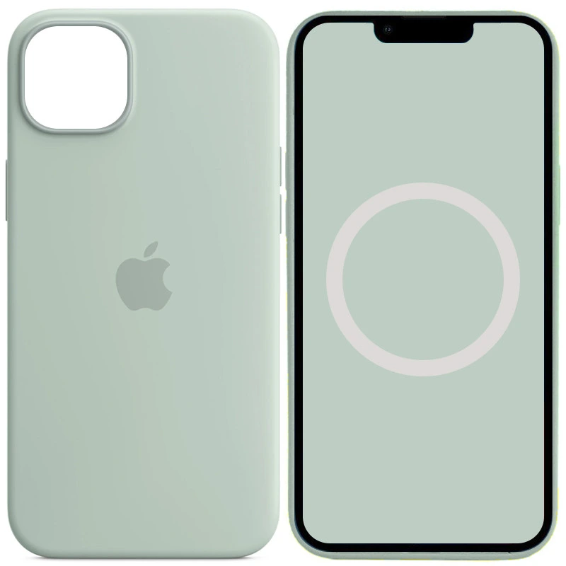 Чохол Silicone case (AAA) with Magsafe and Animation для Apple iPhone 14 (6.1") Жовтий / Canary Yellow