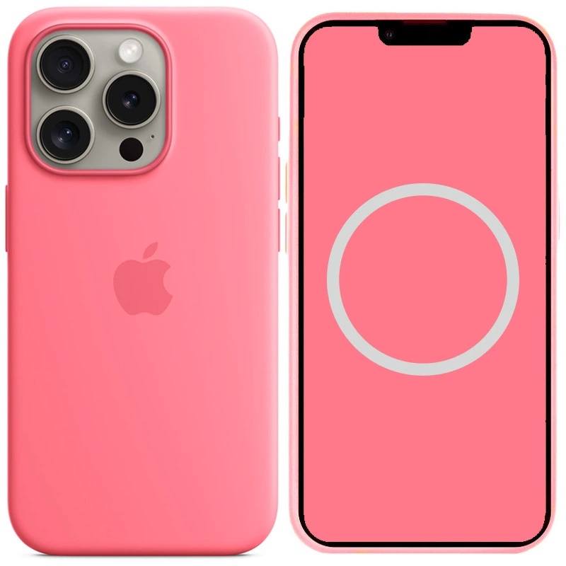 Чохол Silicone case (AAA) with Magsafe and Animation для Apple iPhone 15 Pro (6.1") Жовтий / Sunshine