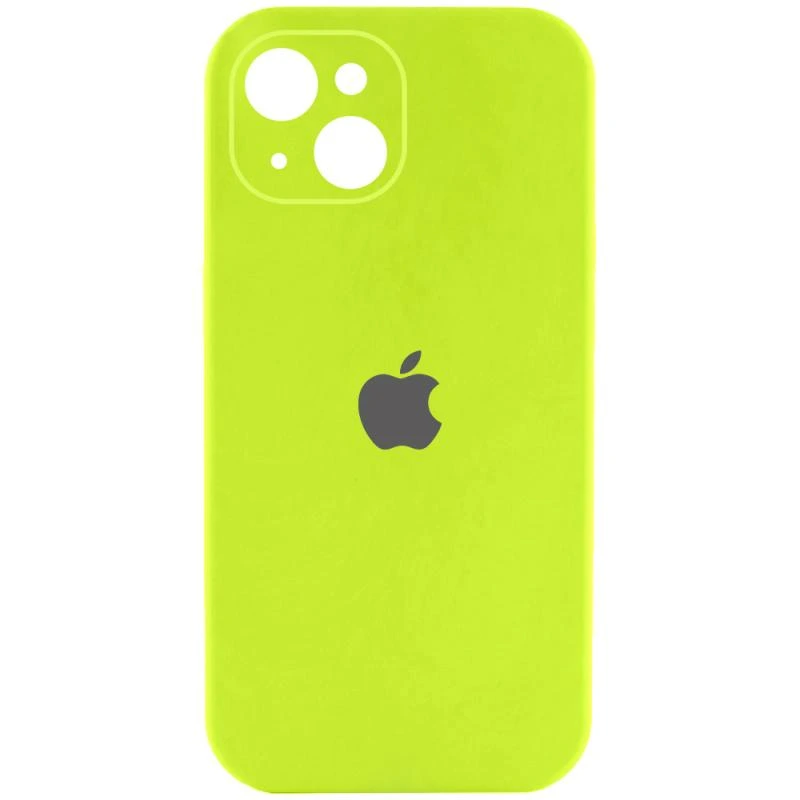 Чохол Silicone Case Full Camera Protective (AA) для Apple iPhone 14 (6.1") Зелений / Dark Olive
