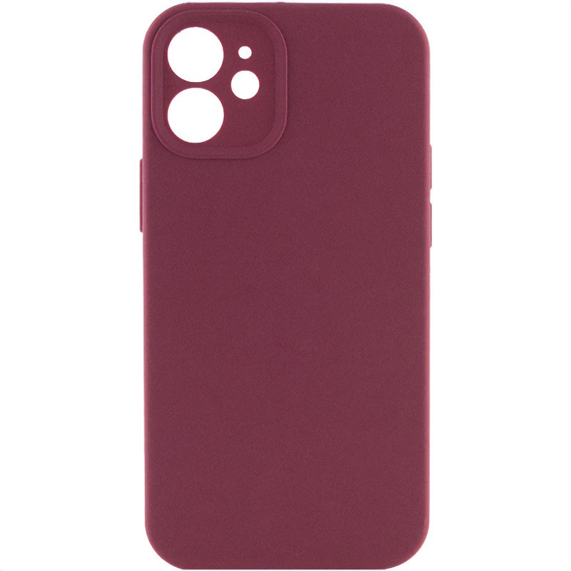 Чохол Silicone Case Full Camera Protective (AA) NO LOGO для Apple iPhone 12 (6.1") Ліловий / Lilac Pride