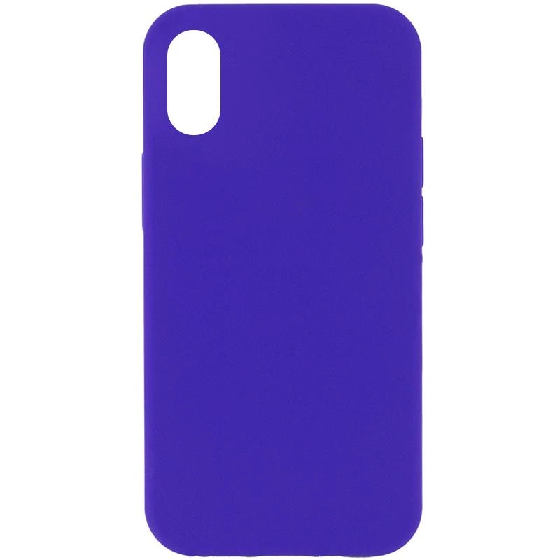 Чохол Silicone Case Full Protective (AA) NO LOGO для Apple iPhone XR (6.1") Фіолетовий / Amethyst