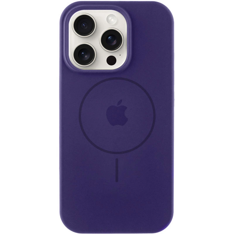 Чохол Silicone Case Full Protective (AA) with MagSafe для Apple iPhone 13 Pro Max (6.7") Бордовий / Plum