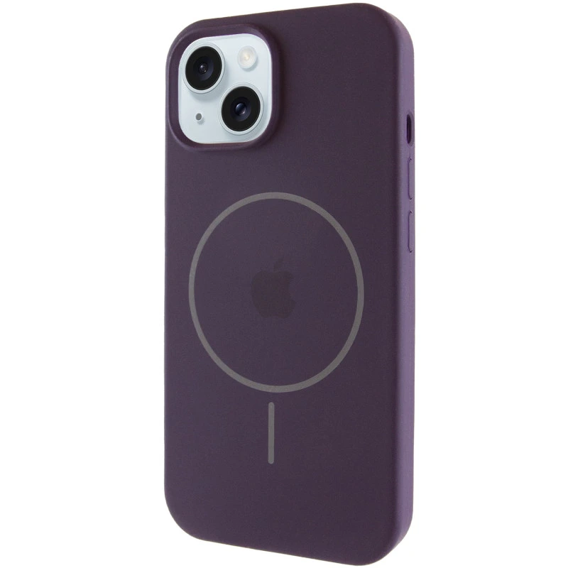 Чохол Silicone Case Full Protective (AA) with MagSafe для Apple iPhone 15 (6.1") Помаранчевий / Papaya