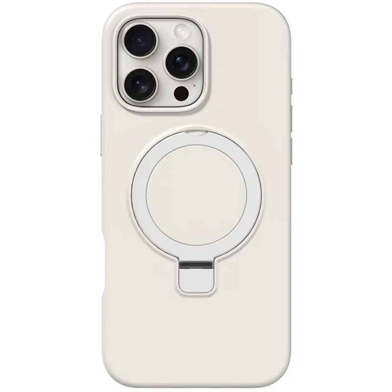 Чохол Silicone Case Full Protective NO LOGO with Ring для Apple iPhone 16 Pro Max (6.9") Red