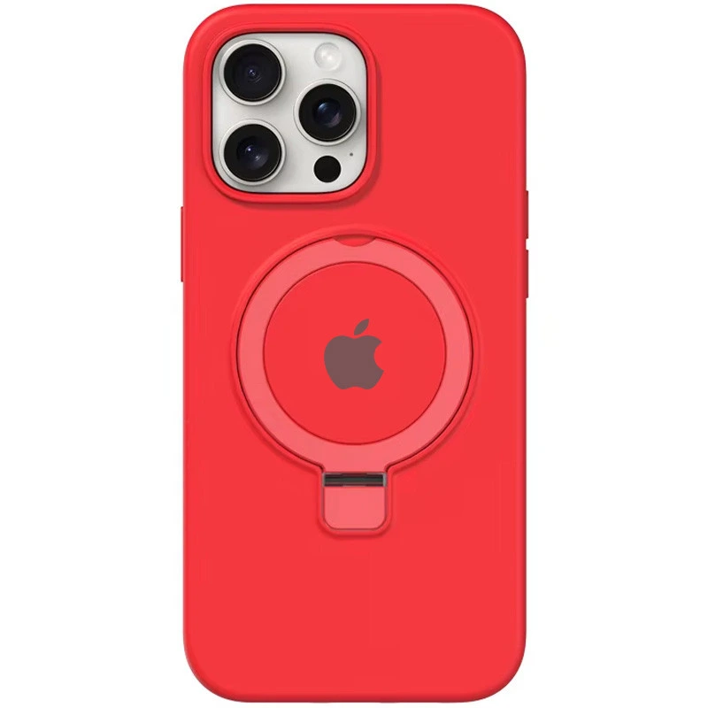Чохол Silicone Case Full Protective with Ring для Apple iPhone 14 Pro Max (6.7") Red