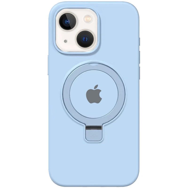 Чохол Silicone Case Full Protective with Ring для Apple iPhone 15 (6.1") Pink