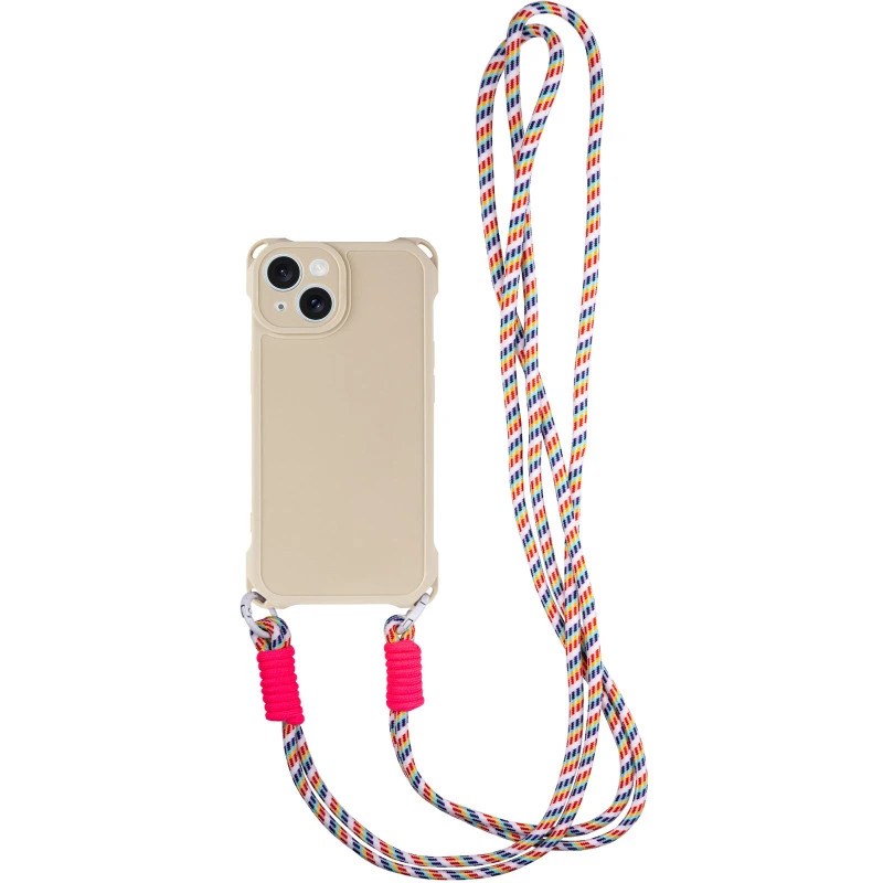 Чохол TPU CrossBody with straps для Apple iPhone 15 (6.1") Black