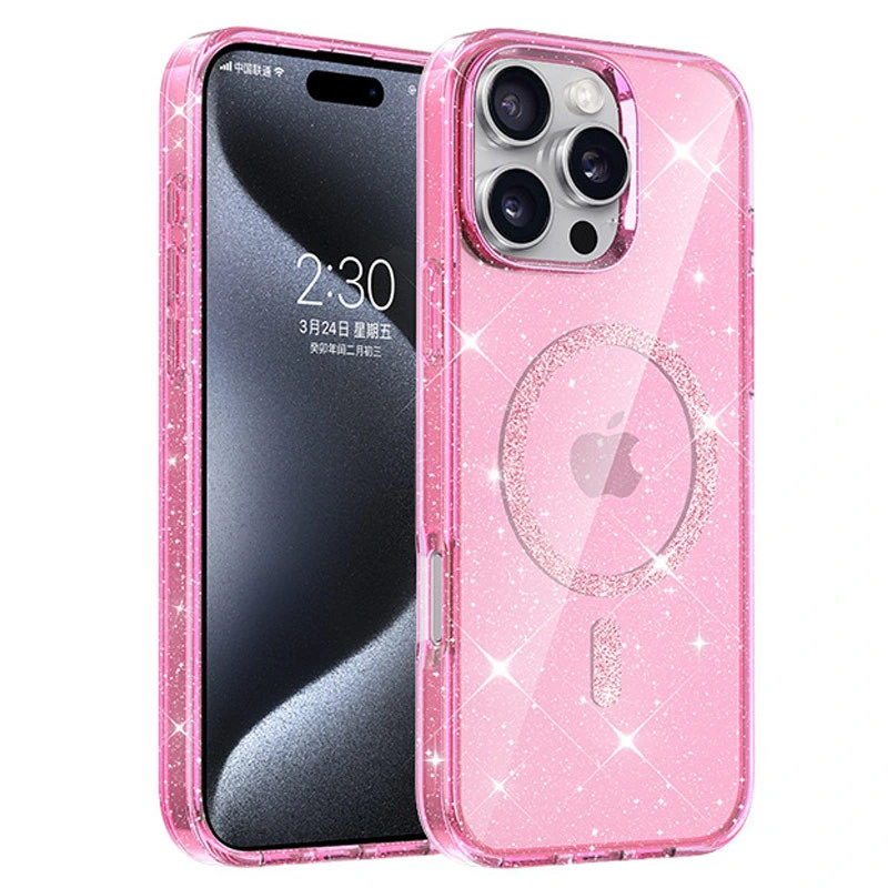 Чохол TPU Eclipse Sparkle (MagFit) для Apple iPhone 16 Pro Max (6.9") Black