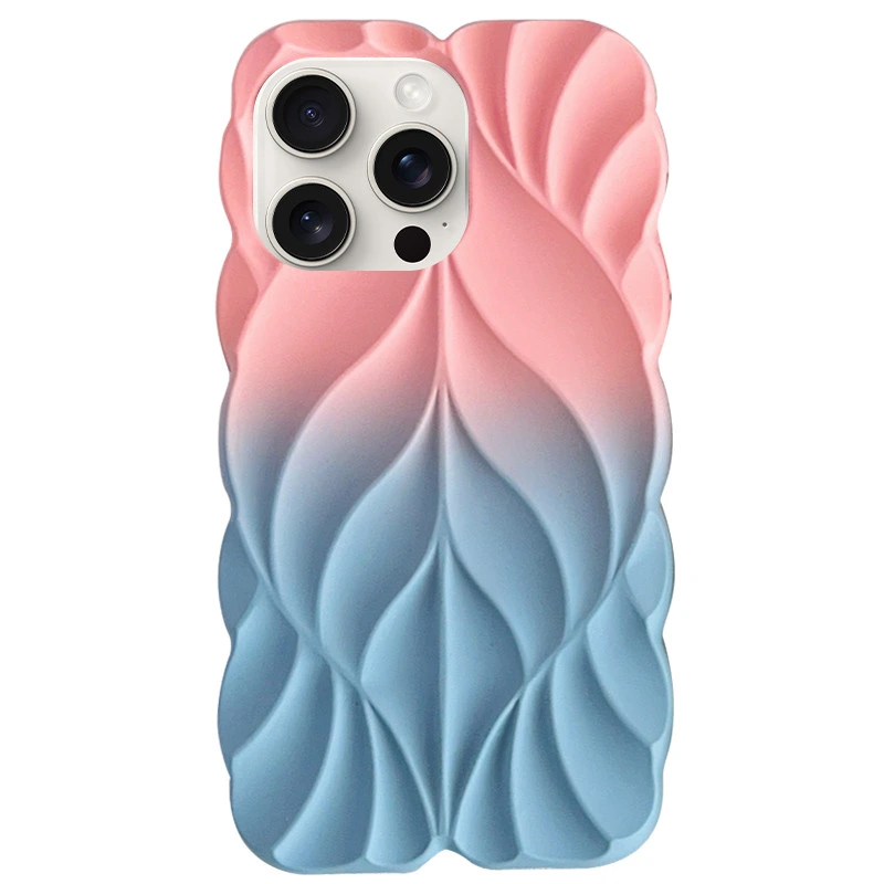 TPU чохол Leaf для Apple iPhone 14 Pro (6.1") Lilac / Pink