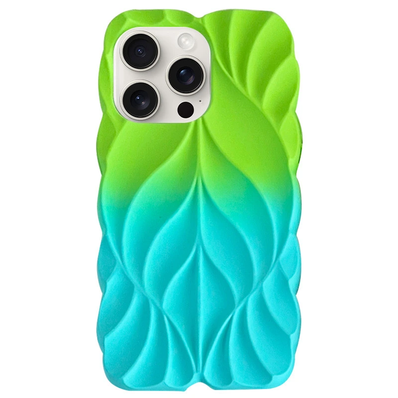 TPU чохол Leaf для Apple iPhone 16 Pro Max (6.9") White / Purple