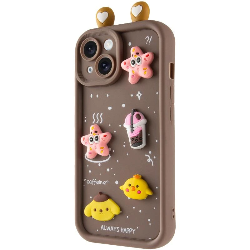 Чохол TPU Toys Case with Ears для Apple iPhone 15 (6.1") Sand
