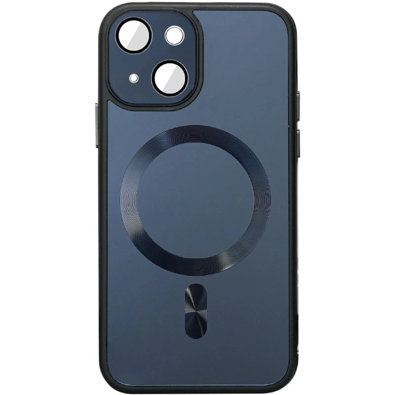 Чохол TPU+Glass Sapphire Midnight with MagSafe для Apple iPhone 15 (6.1") Фіолетовий / Deep Purple
