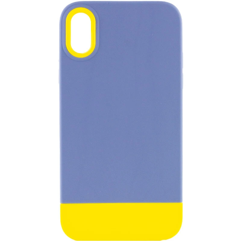 Чохол TPU+PC Bichromatic для Apple iPhone XR (6.1") Grey-beige / White