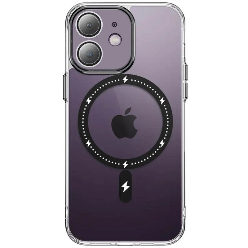 Чохол TPU+PC Colorful with MagSafe для Apple iPhone 12 (6.1") Purple