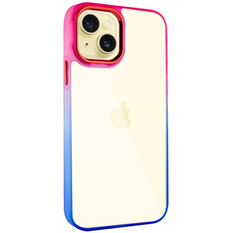 Чохол TPU+PC Fresh sip series для Apple iPhone 14 (6.1") Бірюзовий / Помаранчевий