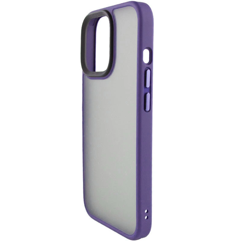 TPU+PC чохол Metal Buttons для Apple iPhone 13 Pro Max (6.7") Бузковий