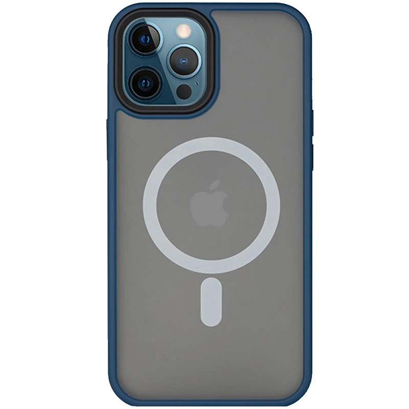 TPU+PC чохол Metal Buttons with MagSafe для Apple iPhone 14 Pro (6.1") Чорний