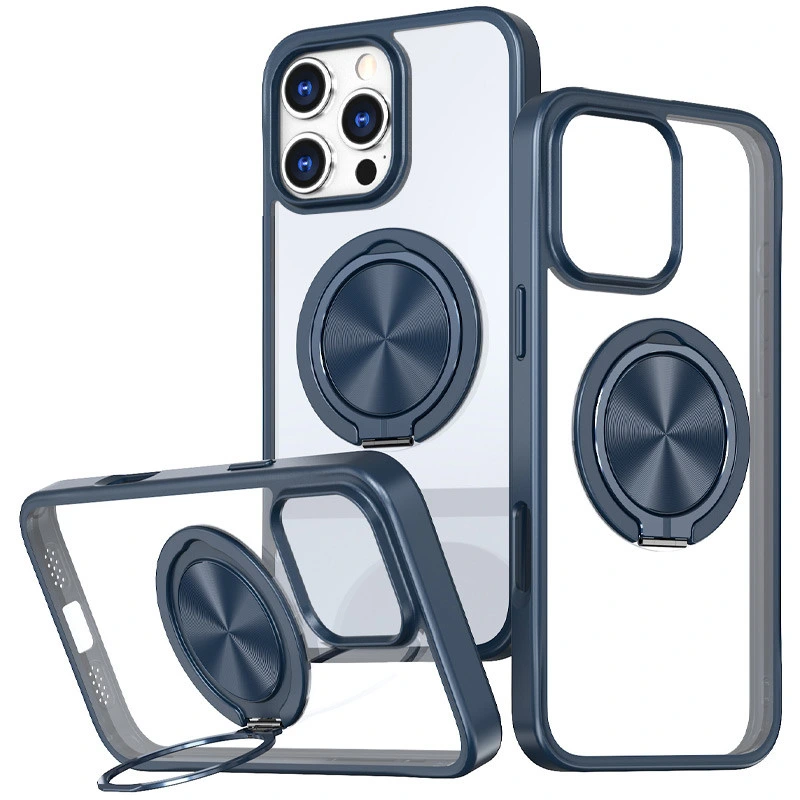 TPU+PC чохол Metal Ring with MagSafe для Apple iPhone 16 Pro Max (6.9") Зелений