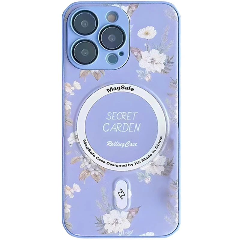 TPU+PC чохол Secret Garden with MagSafe для Apple iPhone 12 Pro Max (6.7") Mint