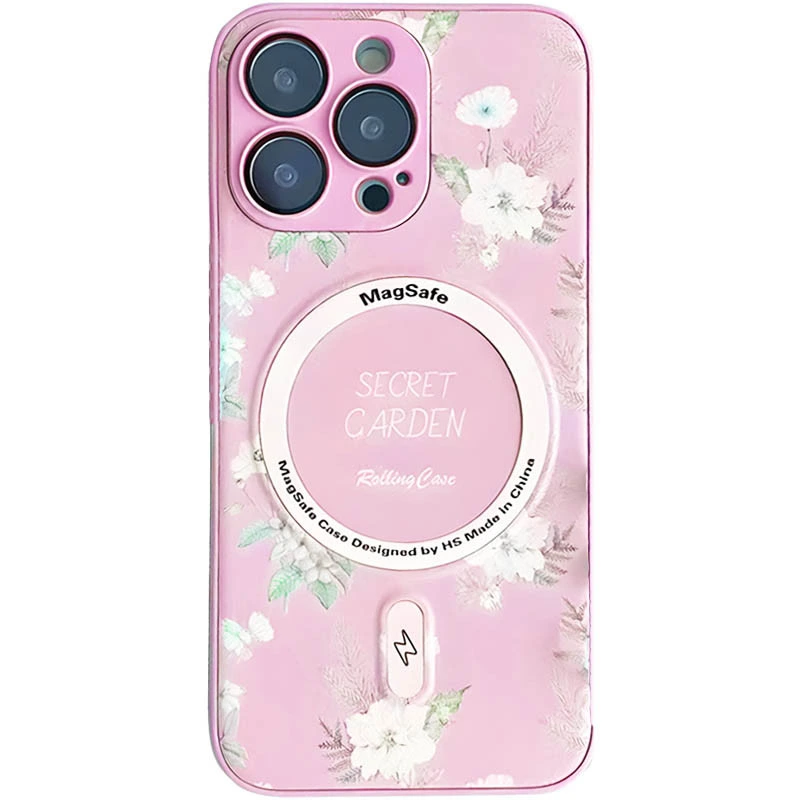 TPU+PC чохол Secret Garden with MagSafe для Apple iPhone 14 Pro Max (6.7") Lilac