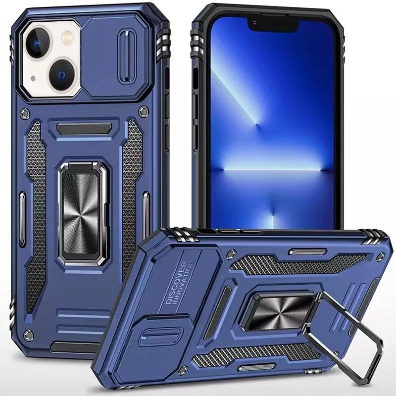 Ударостійкий чохол Camshield Army Ring для Apple iPhone 15 (6.1") Чорний / Black