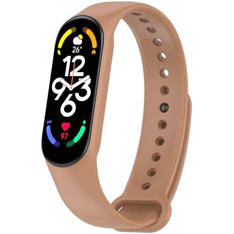 Силіконовий ремінець для Xiaomi Mi Band 7/6/5 Жовтий / Yellow