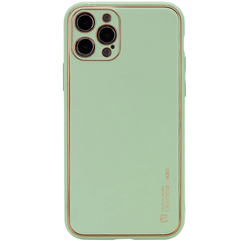 Шкіряний чохол Xshield для Apple iPhone 13 Pro Max (6.7") Бузковий / Dasheen