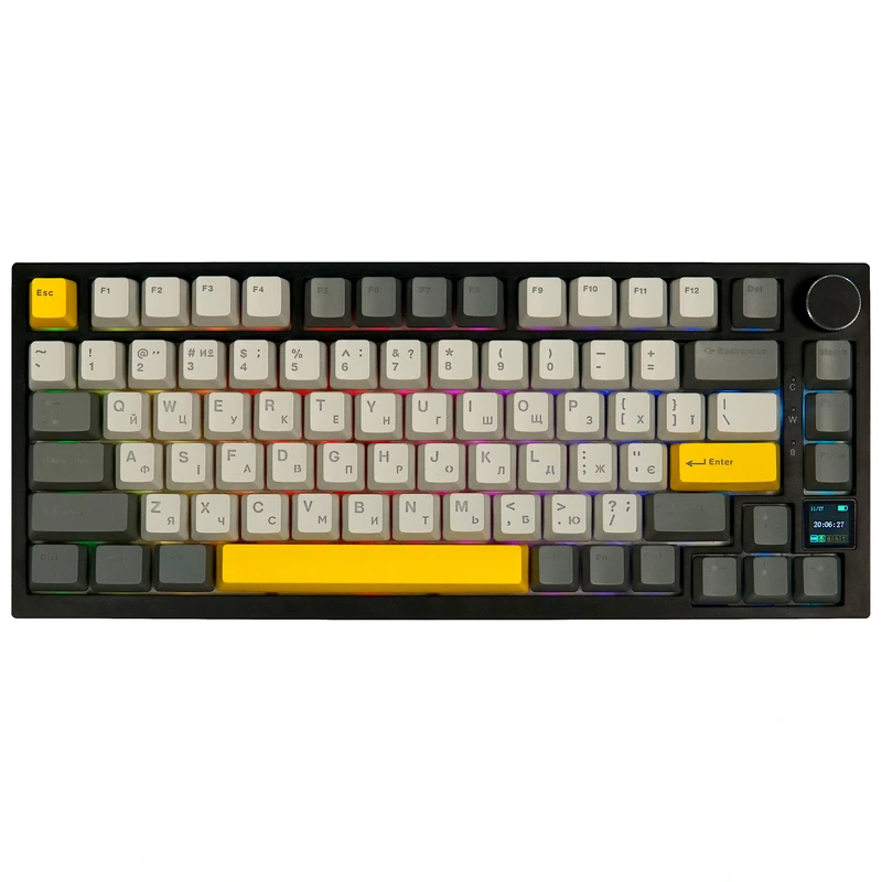 Клавіатура механічна бездротова EPOMAKER AK820 Pro Gift Switch Black (AK820-PRO-B-G)