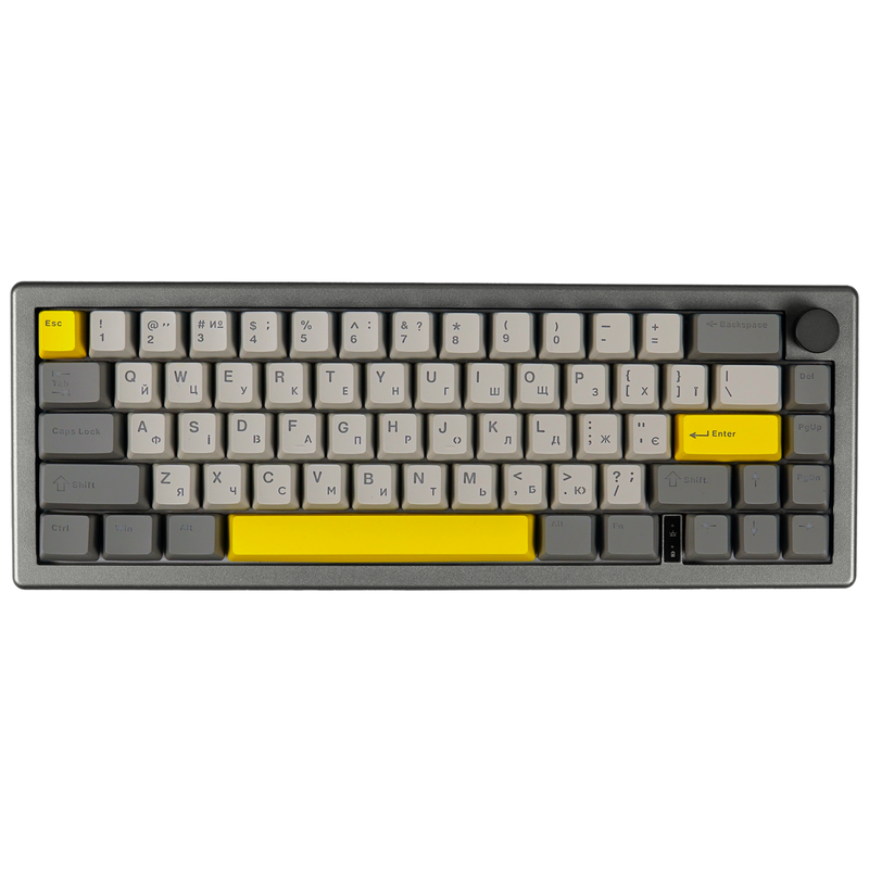 Клавіатура механічна бездротова EPOMAKER EK68 Flamingo Black (EK68-B-F) — EPOMAKER