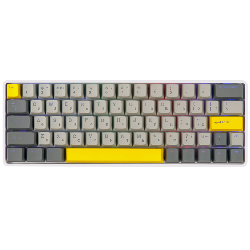 Клавіатура механічна бездротова EPOMAKER EP64 Mulan White (EP64-W-M) — EPOMAKER