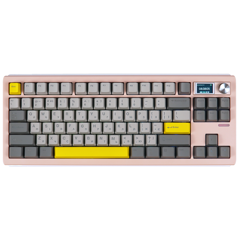 Клавіатура механічна бездротова EPOMAKER Shadow-S Wisteria Linear Pink (SHS-P-WL) — EPOMAKER