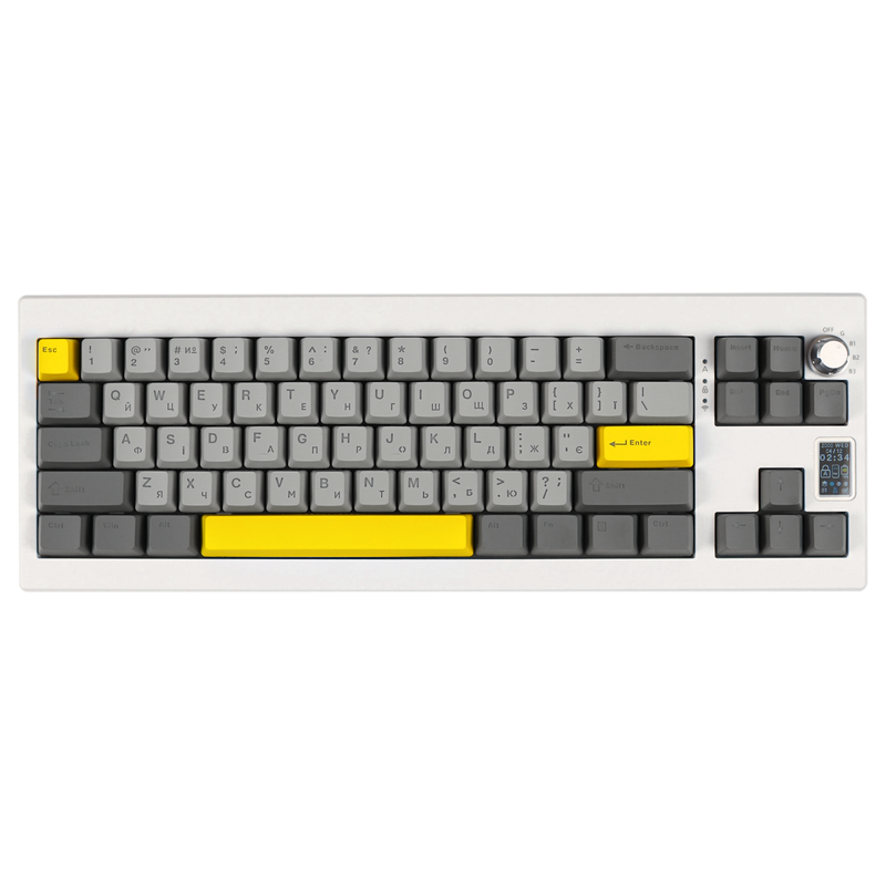 Клавіатура механічна бездротова EPOMAKER Shadow-X Mulan White (SHX-W-M) — EPOMAKER