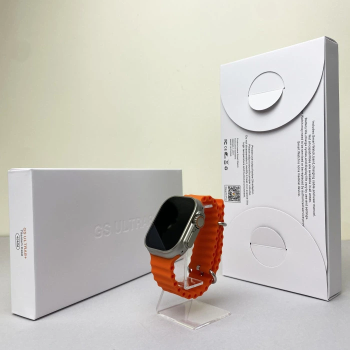 Розумний годинник Smart Watch Ultra + (white box) Помаранчевий — EX